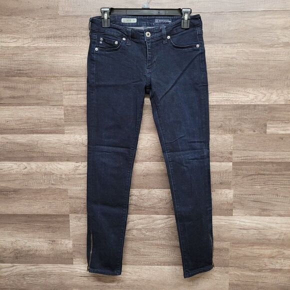 AG Adriano Goldschmied The Jegging Super Skinny Fit Jeans Womens 28 Dark Blue - Picture 2 of 15